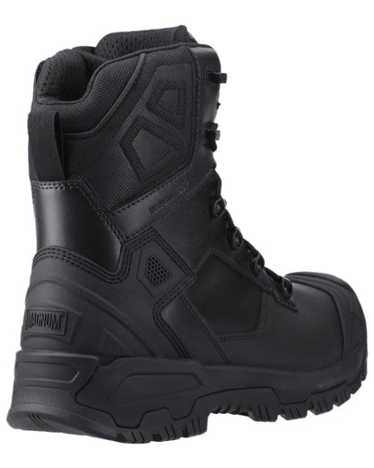 Black Coloured Magnum Mens Highway 8.0 Waterproof Safety Boots on white background 