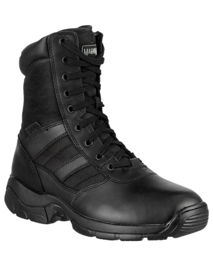 Black Coloured Magnum Mens Panther 8.0 Uniform Boots on white background 