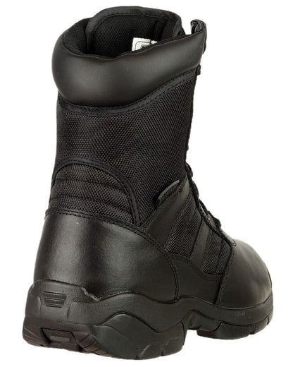 Black Coloured Magnum Mens Panther 8.0 Uniform Boots on white background 