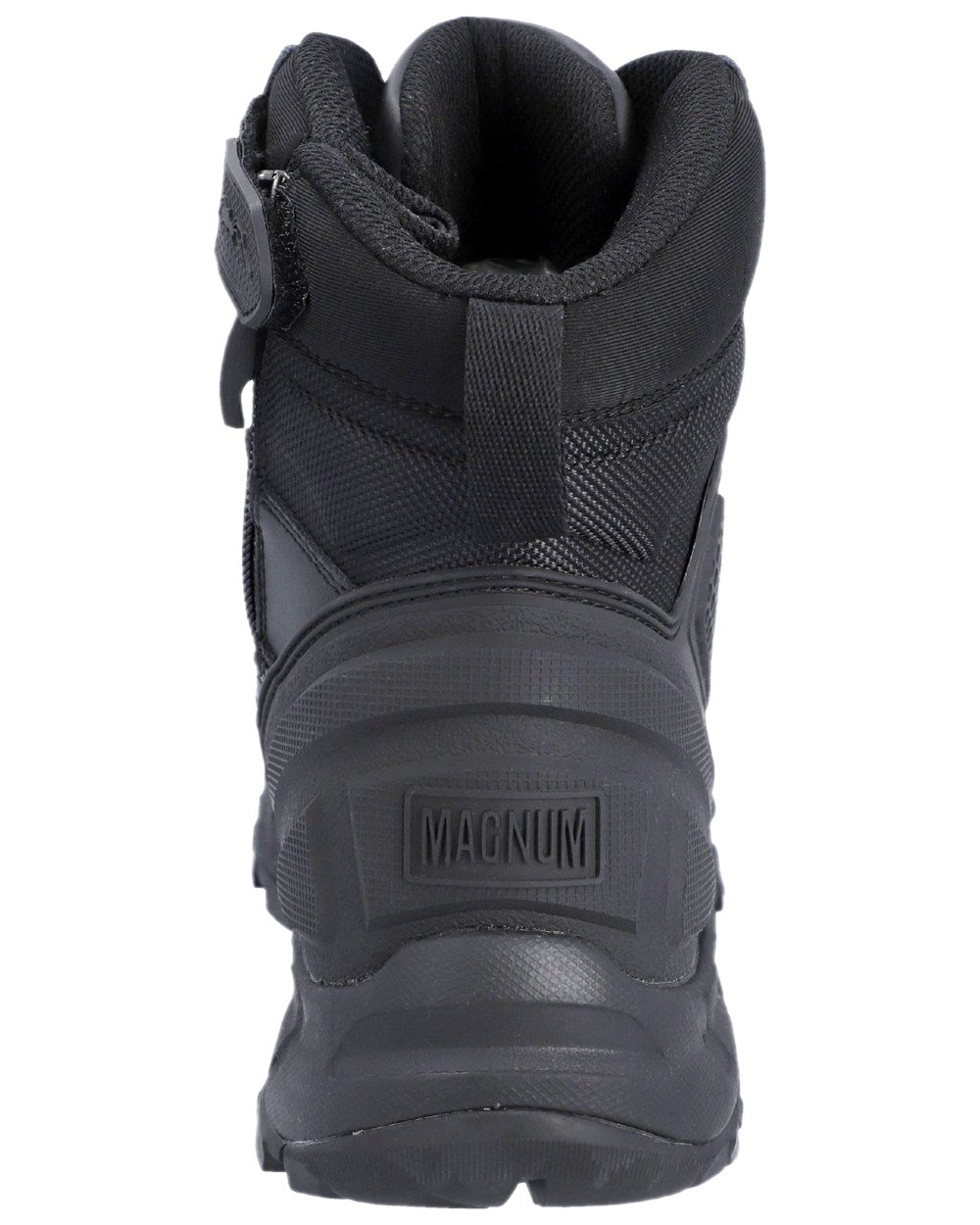 Black Coloured Magnum Mens Spider Exo 6.0 CT Waterproof Safety Boots on white background 