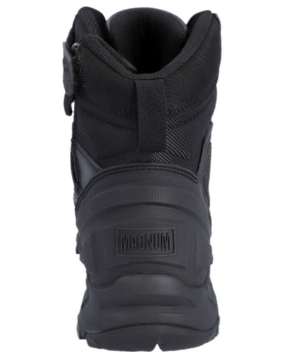 Black Coloured Magnum Mens Spider Exo 6.0 SZ Occupational Boots on white background 