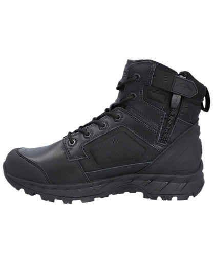 Black Coloured Magnum Mens Spider Exo 6.0 SZ Occupational Boots on white background 