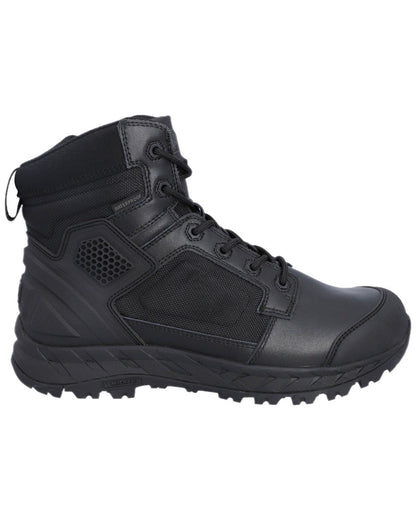 Black Coloured Magnum Mens Spider Exo 6.0 SZ Occupational Boots on white background 