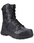 Black Coloured Magnum Mens Spider Exo 8.0 SZ Waterproof Occupational Boots on white background 