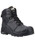 Black Coloured Magnum Mens Storm Force 6.0 Waterproof Safety Boots on white background 