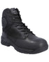 Black Coloured Magnum Mens Strike Force 6.0 Waterproof Uniform Boots on white background 