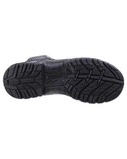 Black Coloured Magnum Mens Strike Force 8.0 Side-Zip Waterproof Uniform Boots on white background 