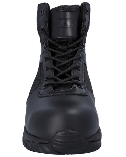 Black Coloured Magnum Mens Vanguard 6.0 CT CP Safety Boots on white background 