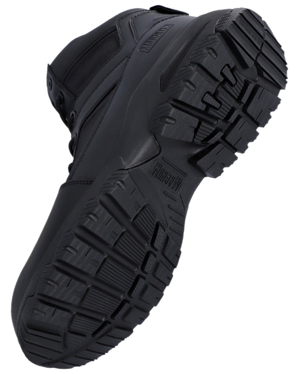 Black Coloured Magnum Mens Vanguard 6.0 CT CP Safety Boots on white background 