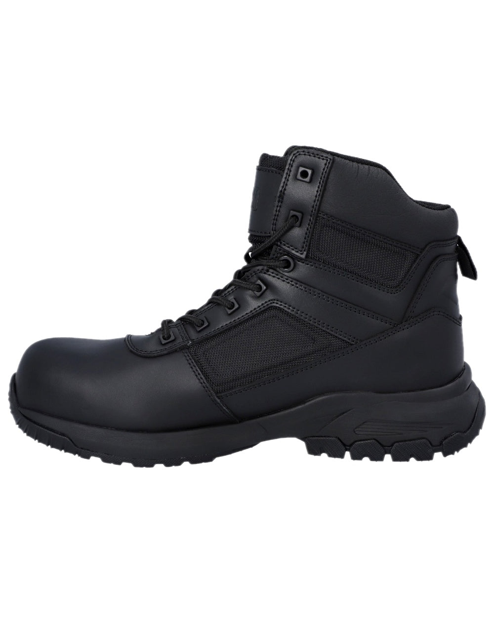 Black Coloured Magnum Mens Vanguard 6.0 Occupational Boots on white background 