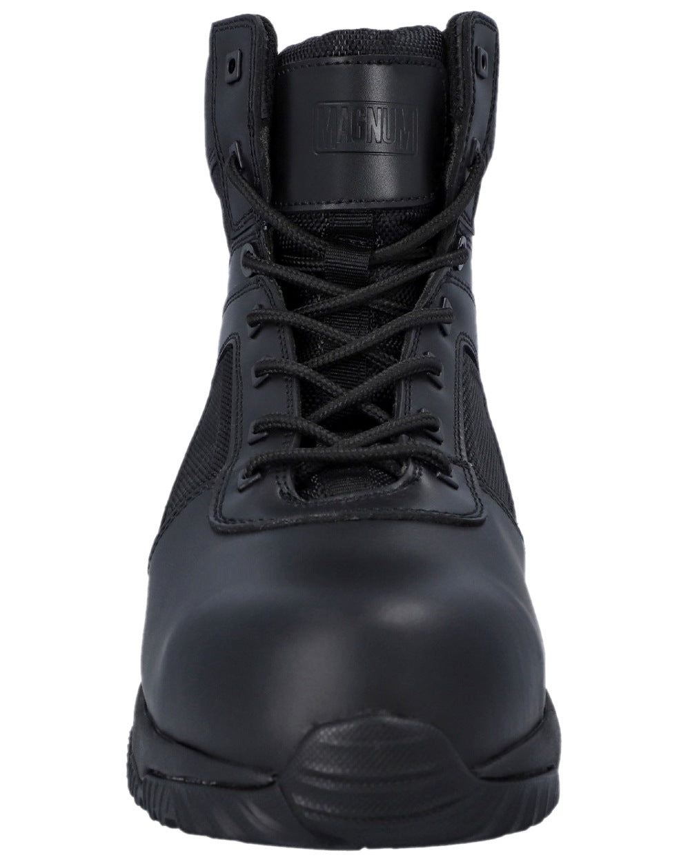 Black Coloured Magnum Mens Vanguard 6.0 Occupational Boots on white background 