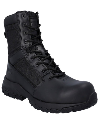 Black Coloured Magnum Mens Vanguard 8.0 CT CP SZ Safety Boots on white background 