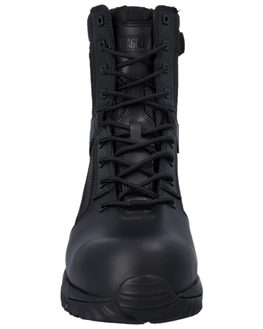 Black Coloured Magnum Mens Vanguard 8.0 CT CP SZ Safety Boots on white background 
