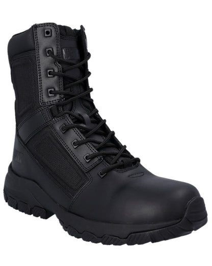Black Coloured Magnum Mens Vanguard 8.0 Occupational Boots on white background 