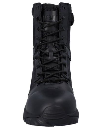 Black Coloured Magnum Mens Vanguard 8.0 Occupational Boots on white background 