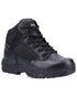 Black Coloured Magnum Mens Viper Pro 5.0 Plus Waterproof Uniform Boots on white background 