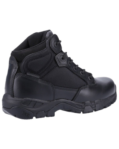 Black Coloured Magnum Mens Viper Pro 5.0 Plus Waterproof Uniform Boots on white background 