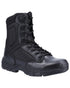Black Coloured Magnum Mens Viper Pro 8.0 Plus Side-Zip Uniform Boots on white background 