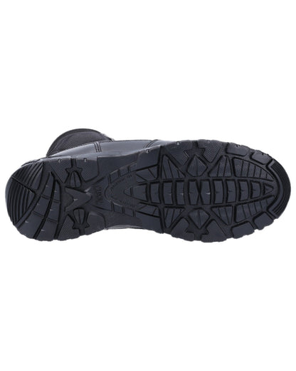 Black Coloured Magnum Mens Viper Pro 8.0 Plus Side-Zip Uniform Boots on white background 