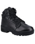 Black Coloured Magnum Patrol CEN Uniform Boots on white background 