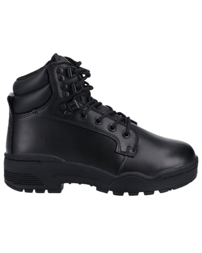 Black Coloured Magnum Patrol CEN Uniform Boots on white background 