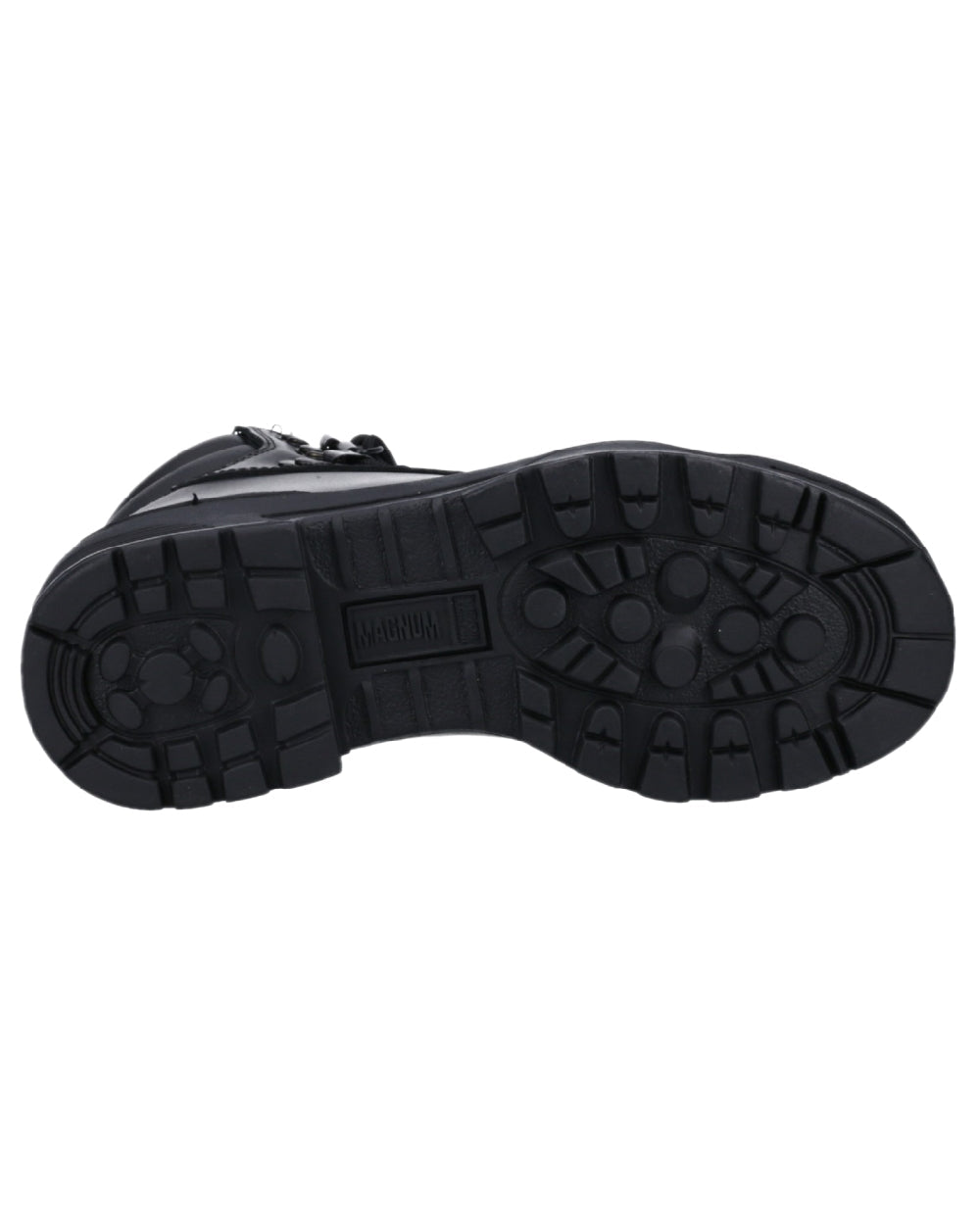 Black Coloured Magnum Patrol CEN Uniform Boots on white background 