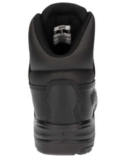 Black Coloured Magnum Precision Sitemaster CT CP Uniform Safety Boots on white background 
