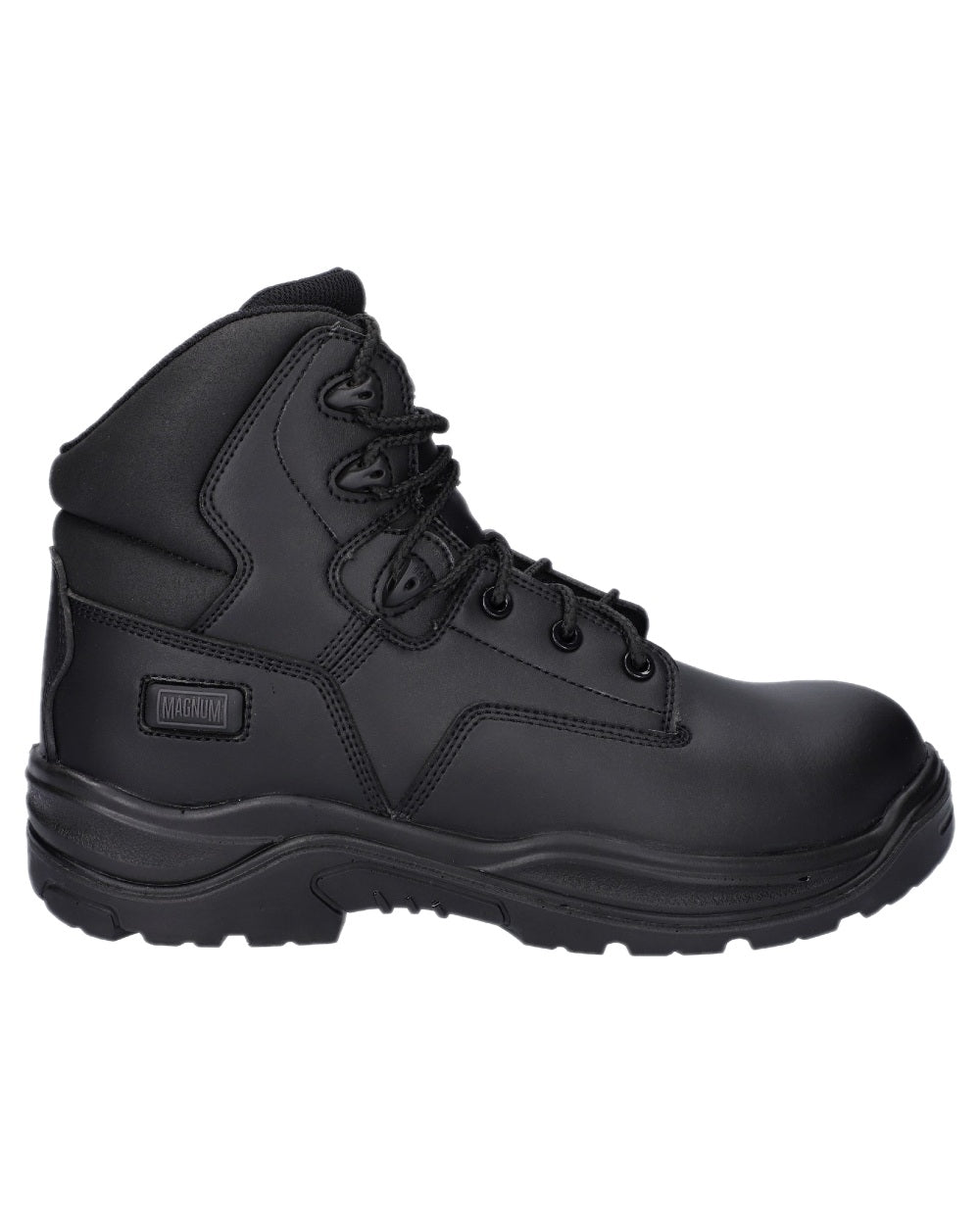 Black Coloured Magnum Precision Sitemaster CT CP Vegan Uniform Safety Boots on white background 