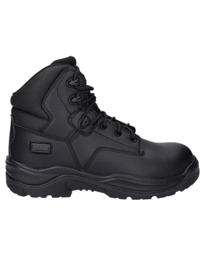 Black Coloured Magnum Precision Sitemaster CT CP Vegan Uniform Safety Boots on white background 