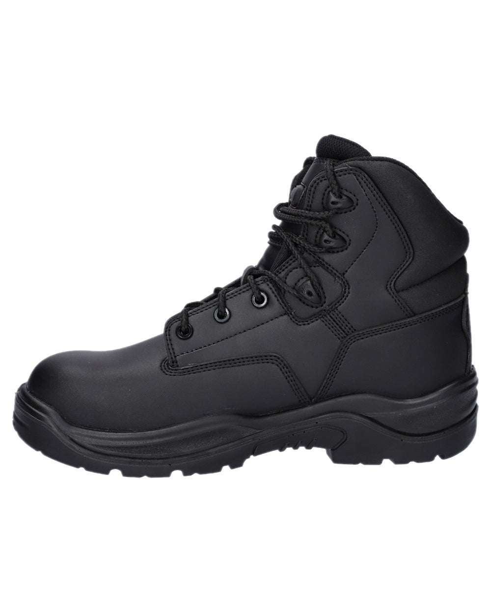 Black Coloured Magnum Precision Sitemaster CT CP Vegan Uniform Safety Boots on white background 