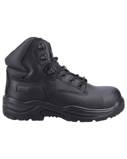 Black Coloured Magnum Responder Side-Zip CT CP Waterproof Uniform Safety Boots on white background 