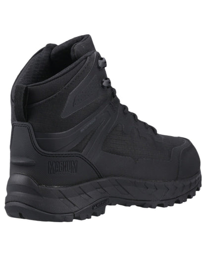 Black Coloured Magnum Ultima Pro 6.0 Waterproof Uniform Boots on white background 