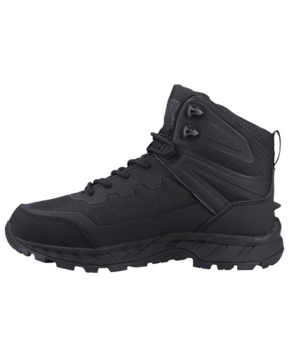 Black Coloured Magnum Ultima Pro 6.0 Waterproof Uniform Boots on white background 