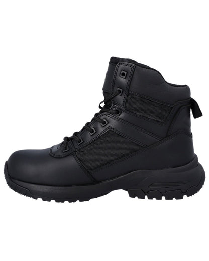 Black Coloured Magnum Womens Vanguard 6.0 Occupational Boots on white background 