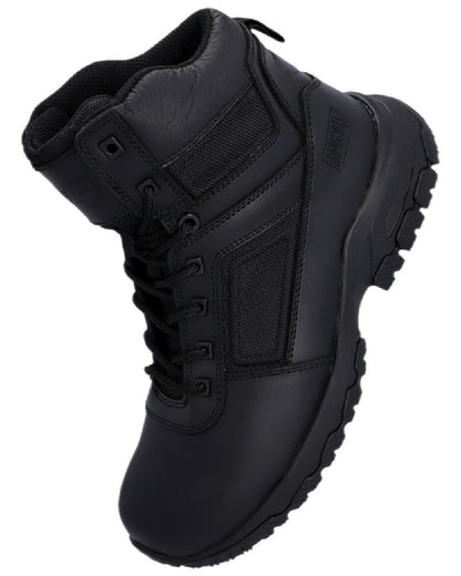 Black Coloured Magnum Womens Vanguard 6.0 Occupational Boots on white background 