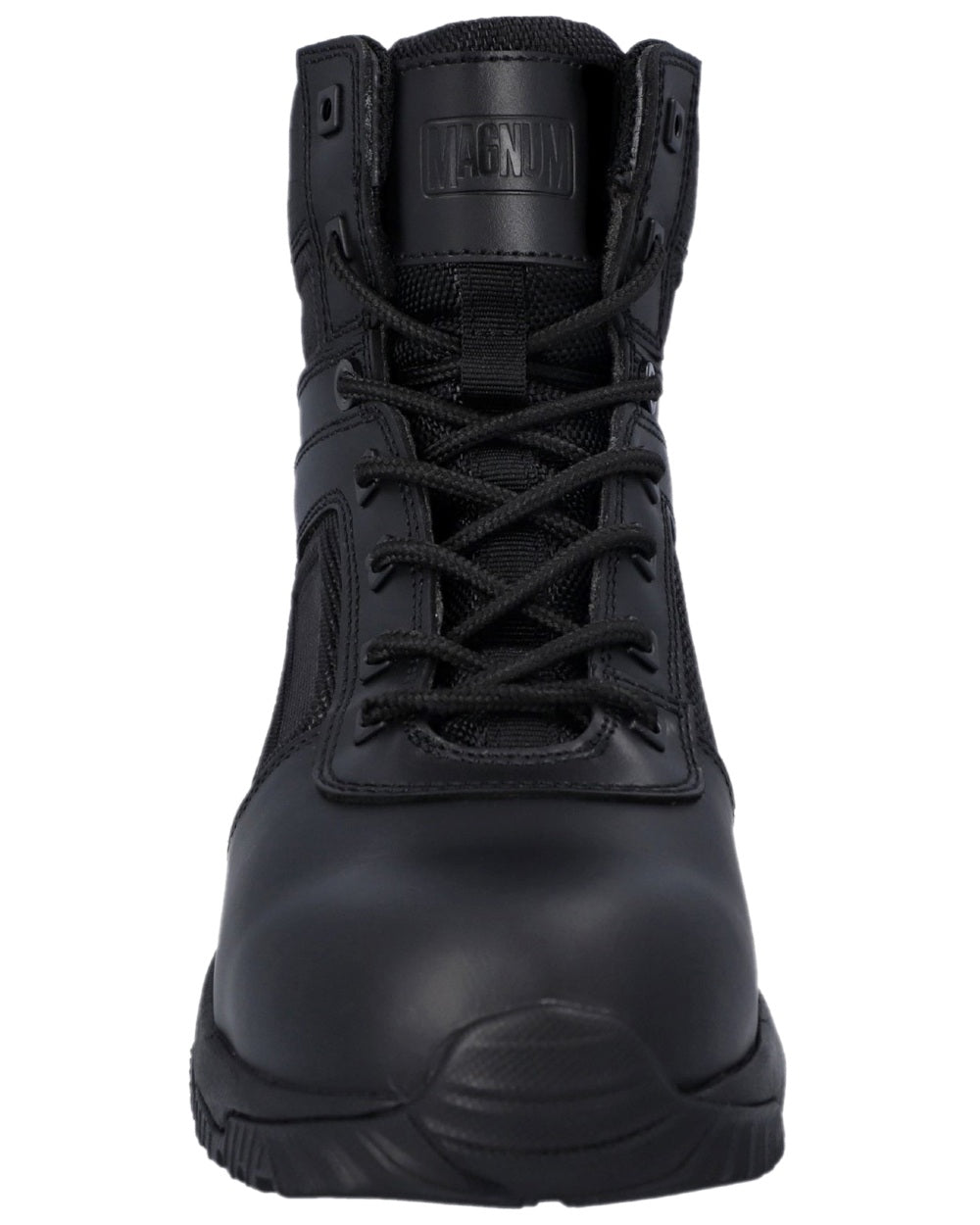 Black Coloured Magnum Womens Vanguard 6.0 Occupational Boots on white background 