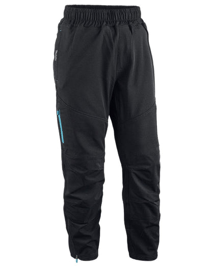 Black Coloured Makita Mens Axis Stretch Joggers on white background 