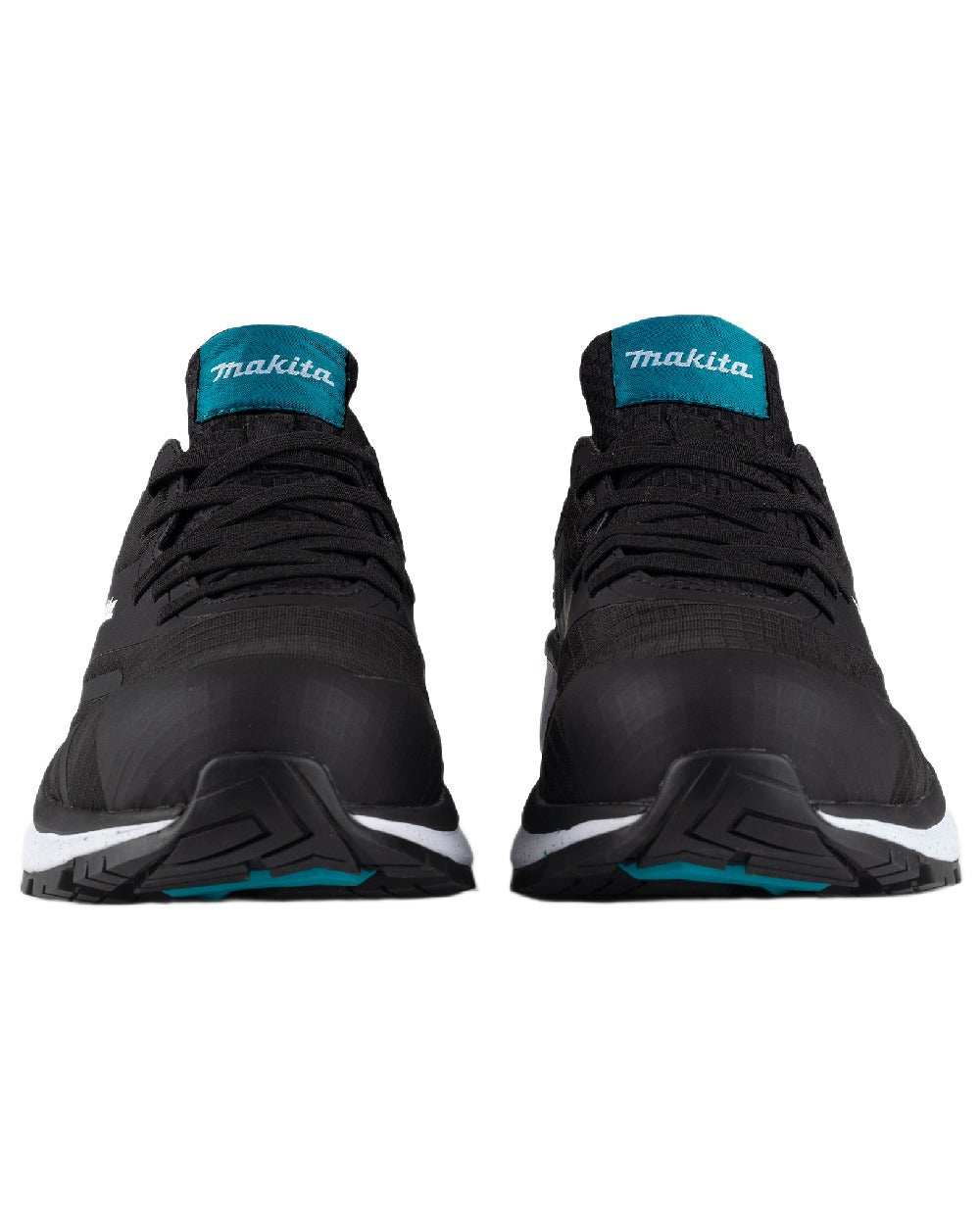 Black Coloured Makita Mens Kobe Safety Trainers on white background 