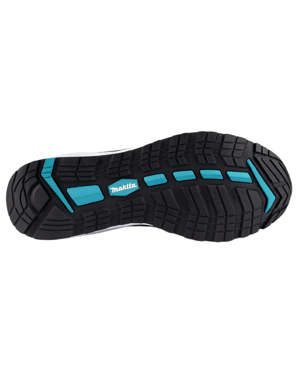 Black Coloured Makita Mens Kobe Safety Trainers on white background 