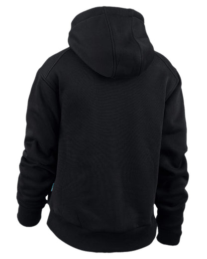 Black Coloured Makita Mens Origin Hoodie on white background 