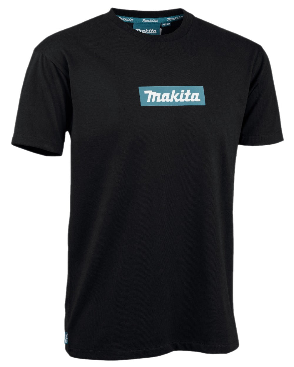 Black Coloured Makita Mens Origin T-Shirt on white background 