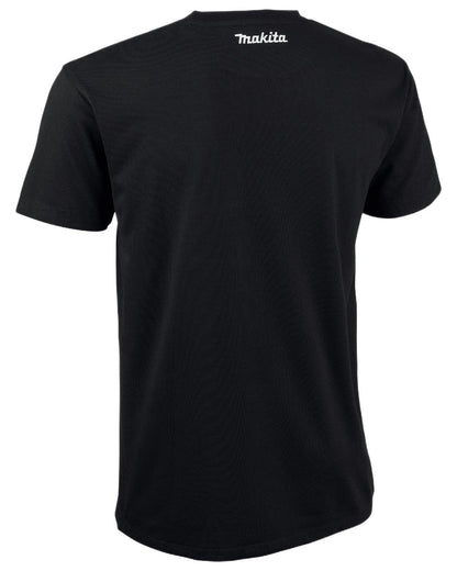 Black Coloured Makita Mens Origin T-Shirt on white background 