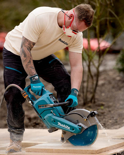 White Coloured Makita Mens Origin T-Shirt on outdoor background 
