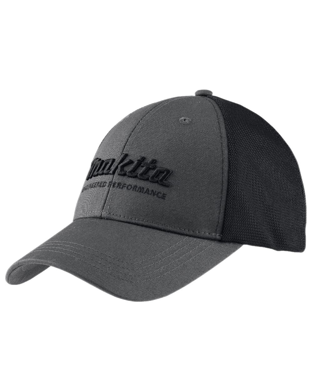 Grey Coloured Makita Mens Origin Trucker Cap on white background 