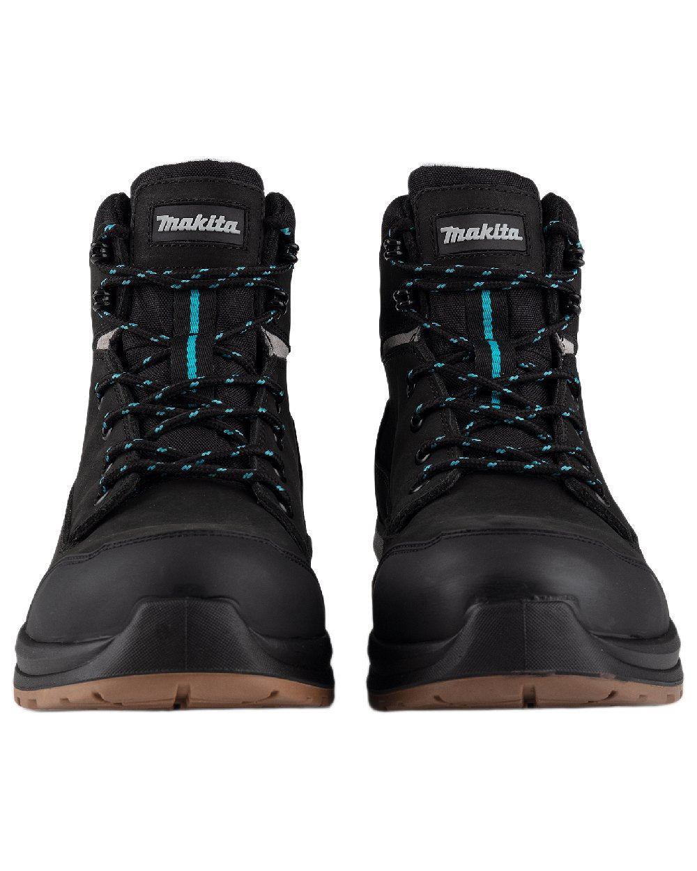 Black Coloured Makita Mens Osaka Safety Boots on white background 