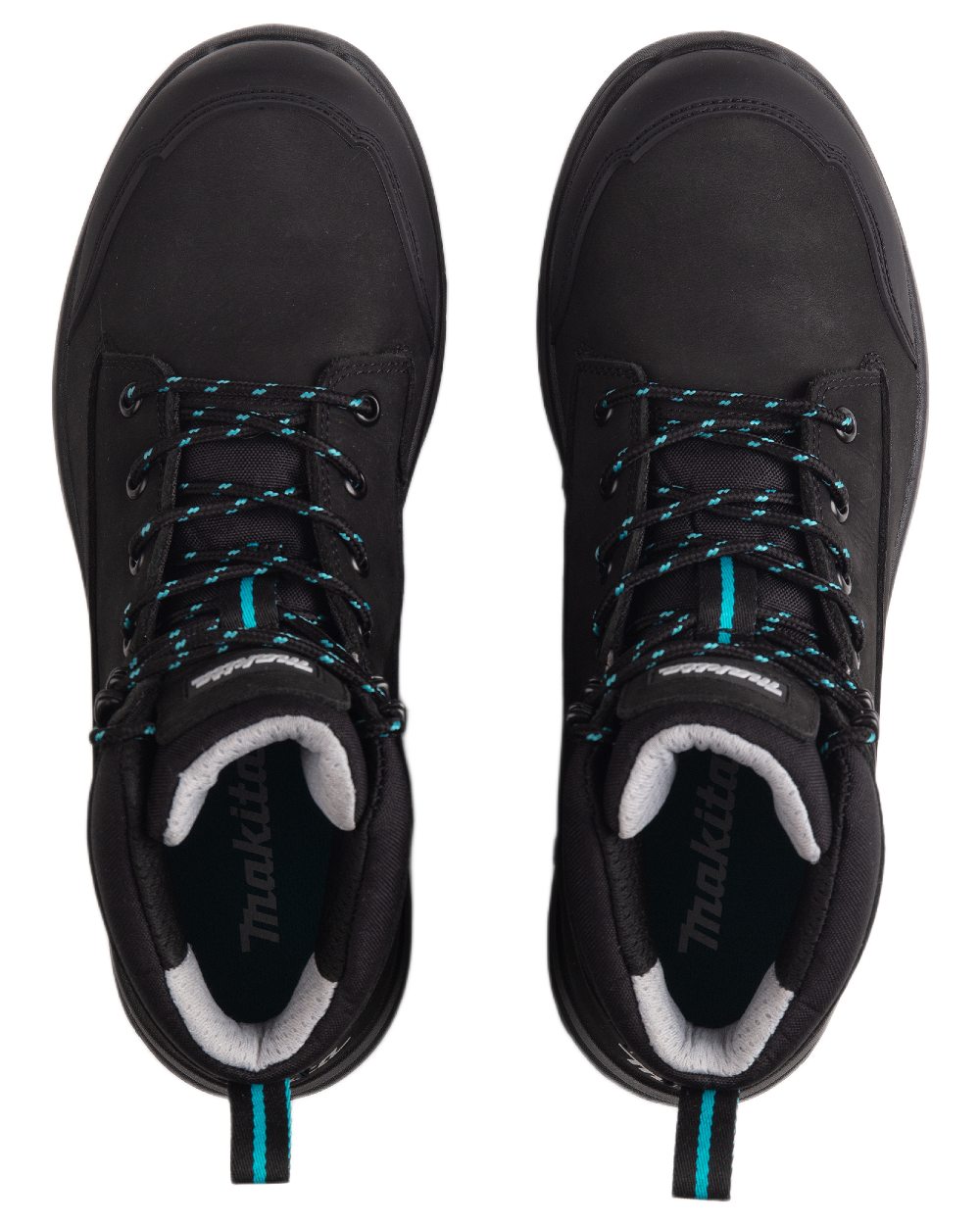 Black Coloured Makita Mens Osaka Safety Boots on white background 