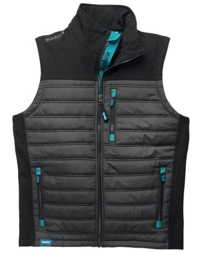 Grey Coloured Makita Mens Shield Bodywarmer on white background 
