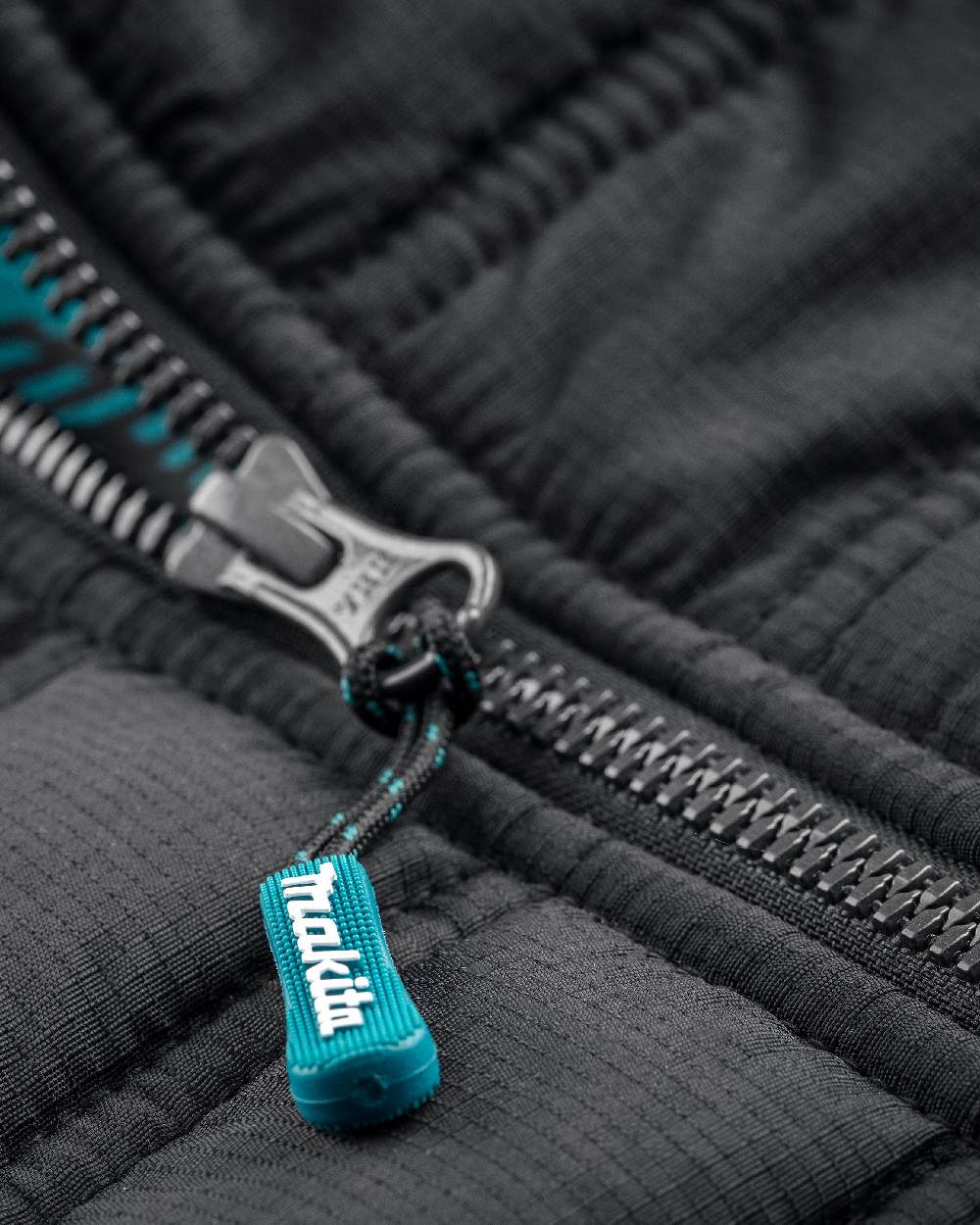 Black Coloured Makita Mens Shield Jacket on white background 