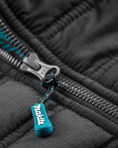 Black Coloured Makita Mens Shield Jacket on white background 
