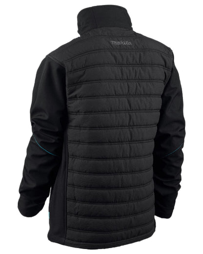 Black Coloured Makita Mens Shield Jacket on white background 